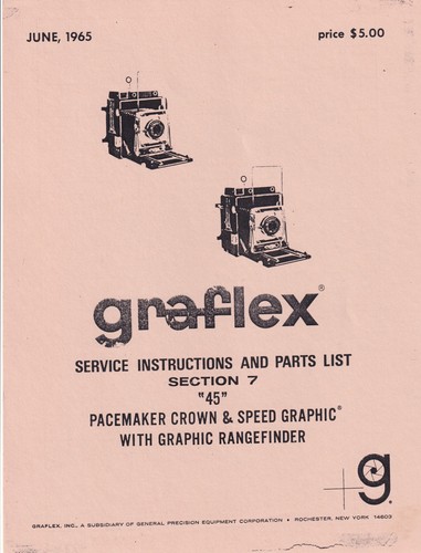 Graflex service instructions - graflex,